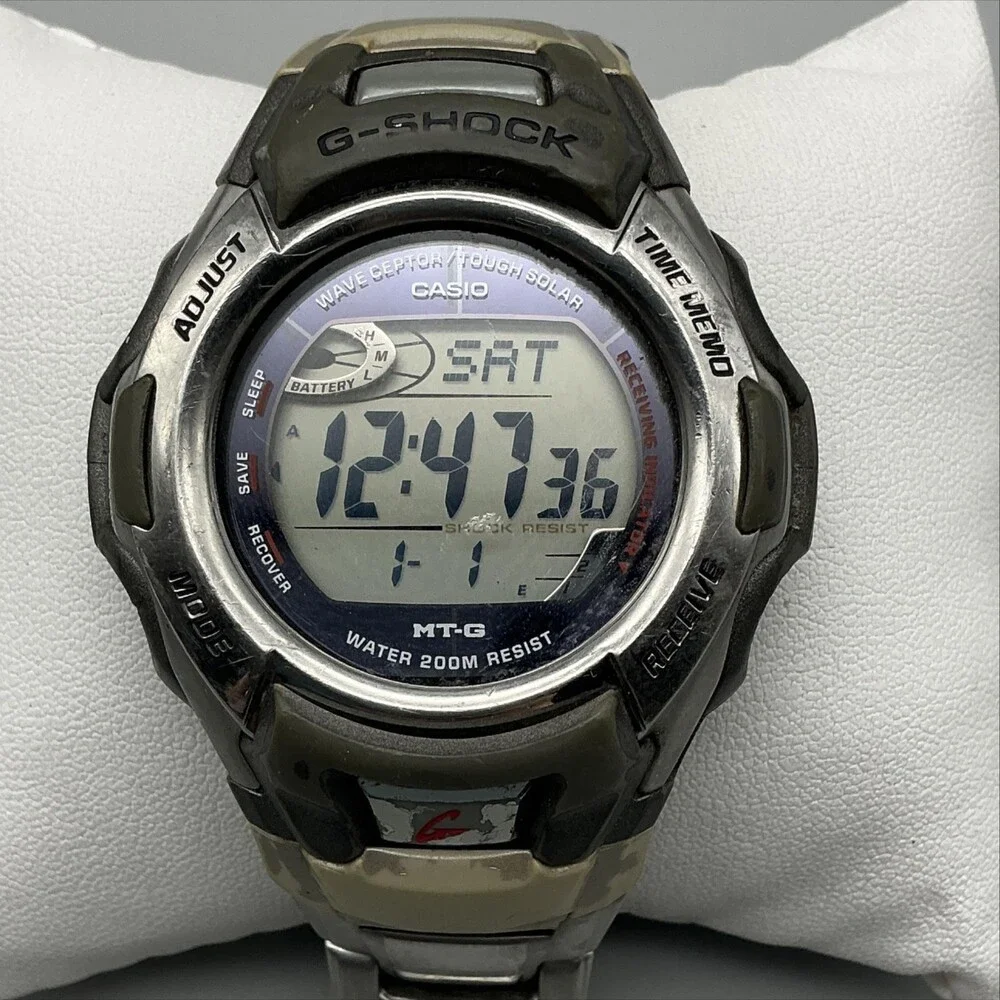 Casio G-Shock 2638 MTG-900 Mens Watch 42mm Solar Atomic Stainless 8.25